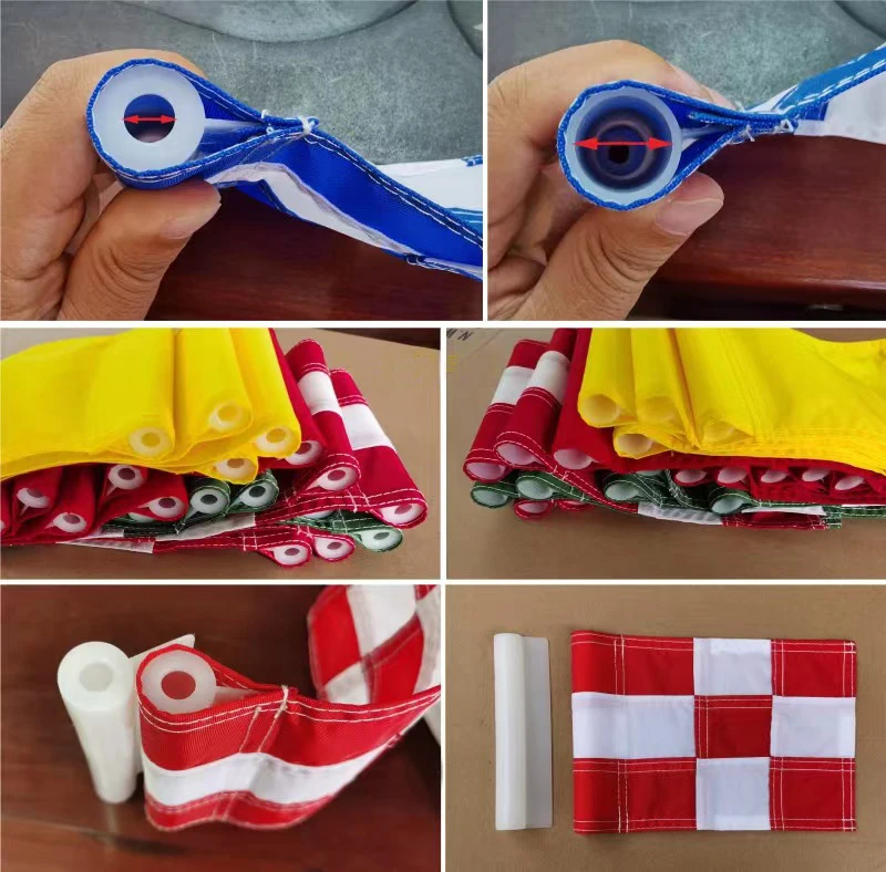 So gestalten Sie beidseitige Fahnen mit Ihrem eigenen Design