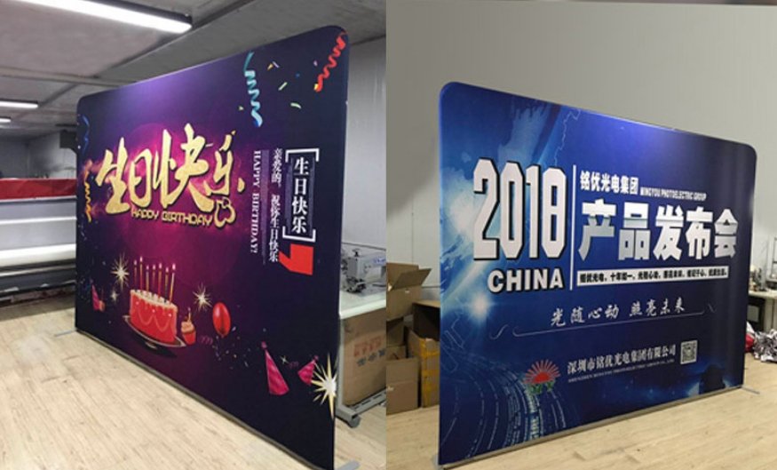 Présentoirs en Tissu Tendu