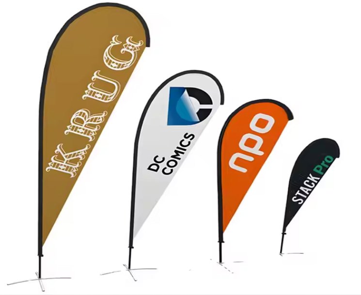 Drapeau personnalisé goutte d’eau