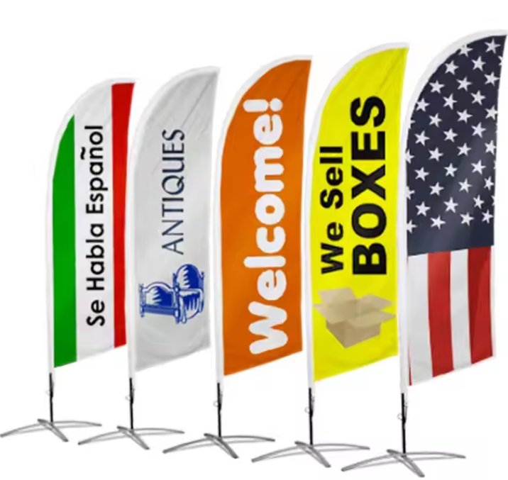 drapeau publicitaire extérieur