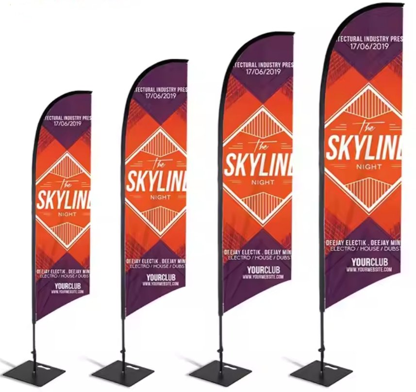 drapeau plume publicitaire