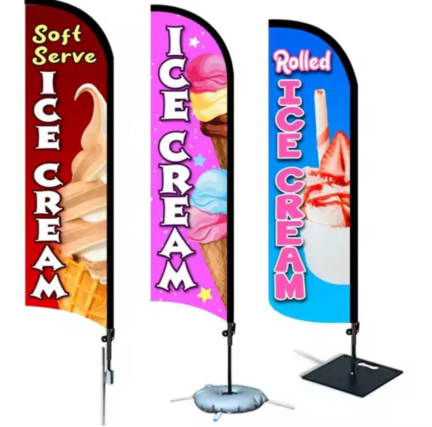 drapeau plume publicitaire