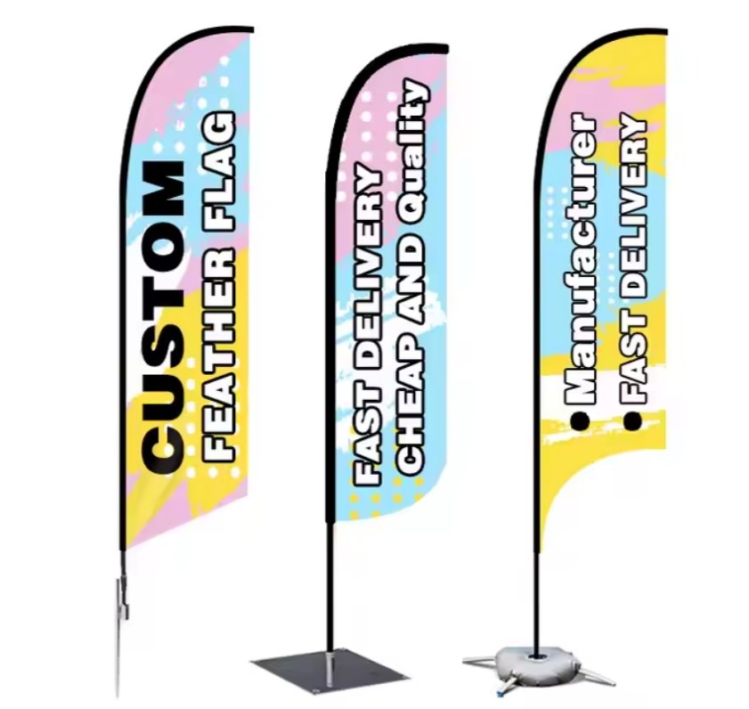 drapeau flamme personnalisé