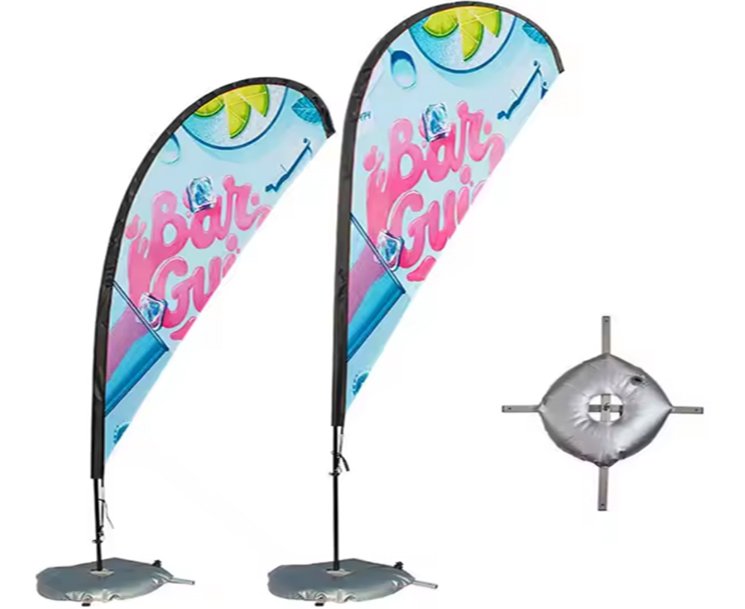 Drapeau personnalisé goutte d’eau