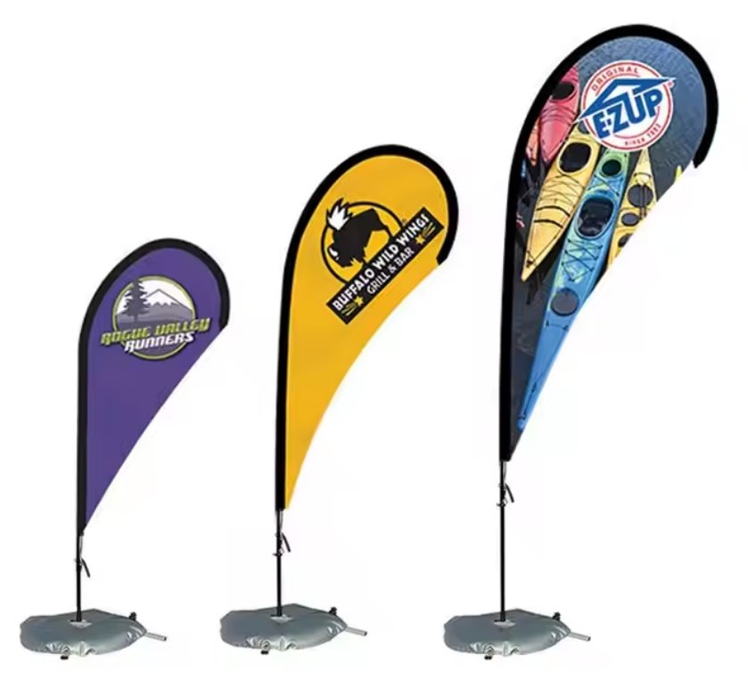 Drapeau personnalisé goutte d’eau