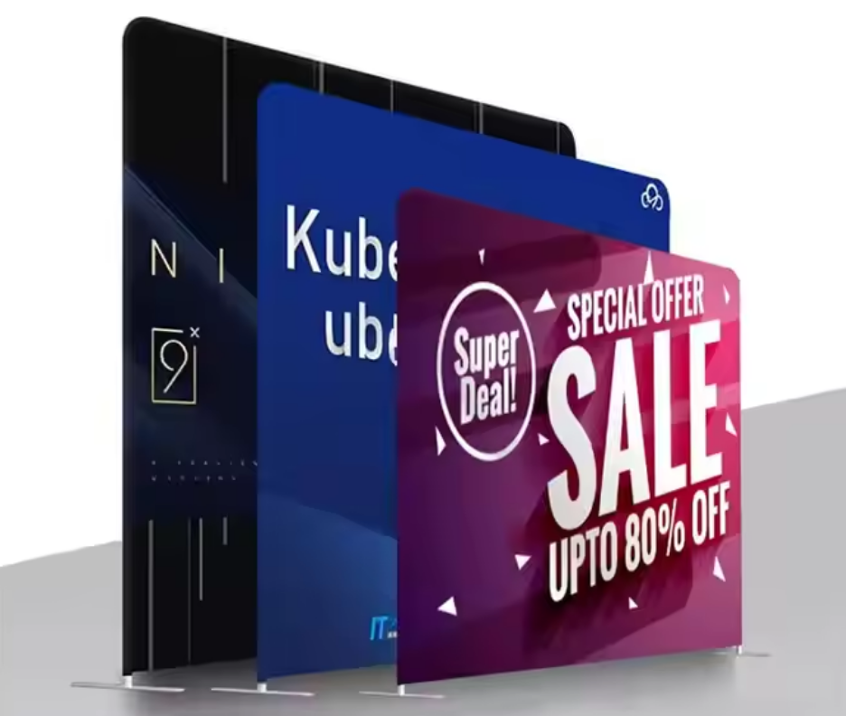 présentoir tissu personnalisé