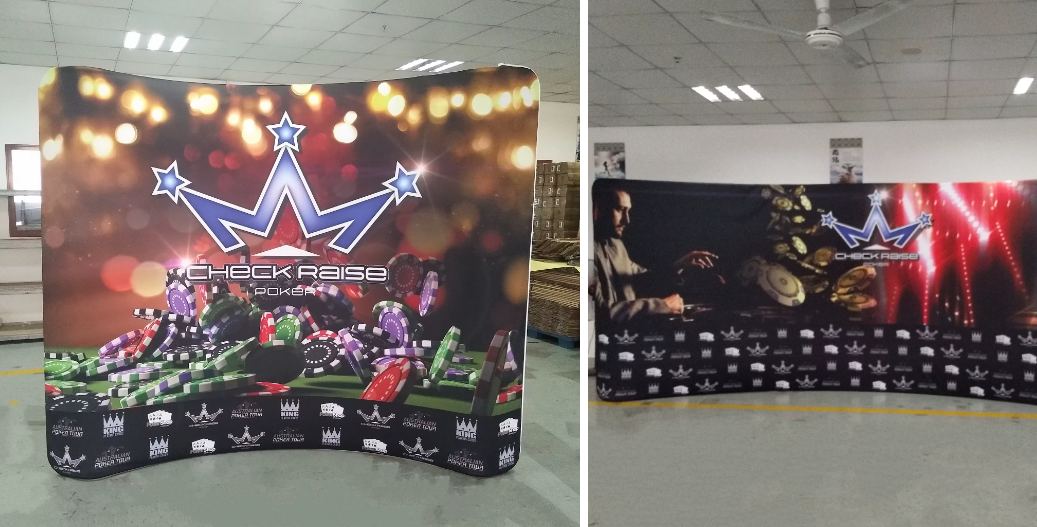 Mur multimédia tissu tendu personnalisez votre événement