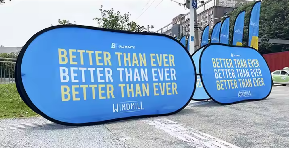 banderole Pop Out ovale