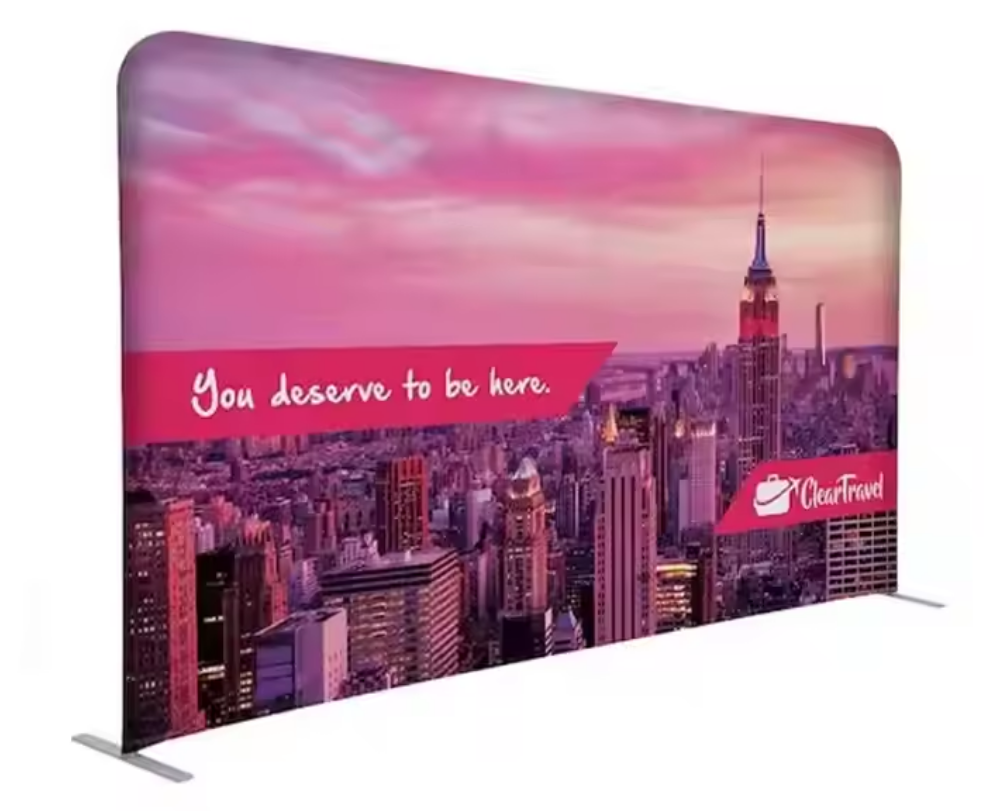 présentoir tissu personnalisé