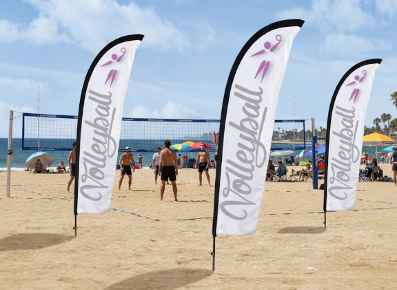 drapeau plume publicitaire