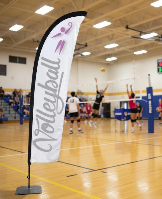 drapeau plume publicitaire