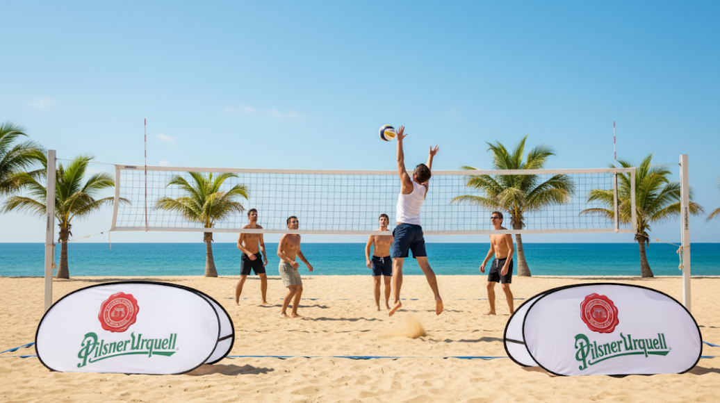 bannière plage pop out