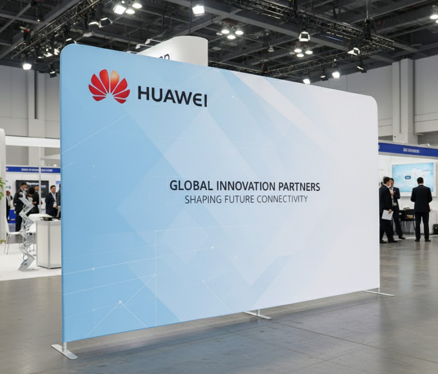 Présentoir en Tissu Tendu & Mur d'Image Textile