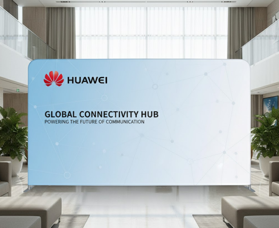 Présentoir en Tissu Tendu & Mur d'Image Textile