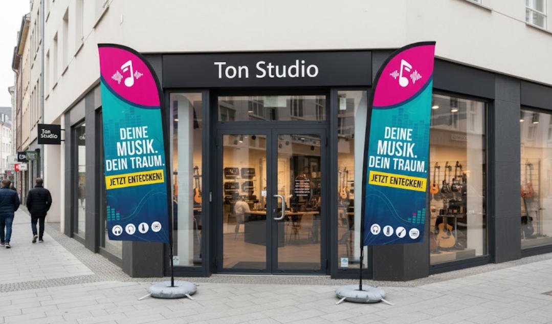 drapeau plume publicitaire